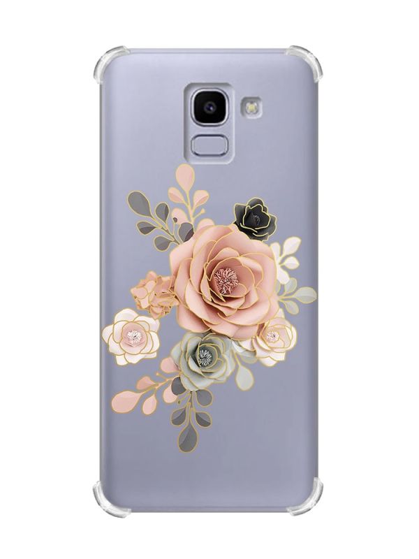 Чохол із потовщеними кутами на Samsung Galaxy J6 (2018) J600F :: Троянди (принт 275)