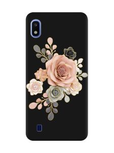Матовий чорний чохол на Samsung Galaxy A10 (2019) A105 :: Троянди (принт 275)