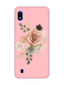Матовий рожевий чохол на Samsung Galaxy A10 (2019) A105 :: Троянди (принт 275)