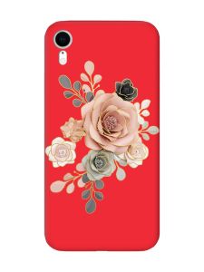 Матовий червоний чохол на Apple iPhone XR :: Троянди (принт 275)
