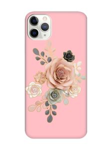 Матовий рожевий чохол на iPhone 11 Pro (5.8) :: Троянди (принт 275)