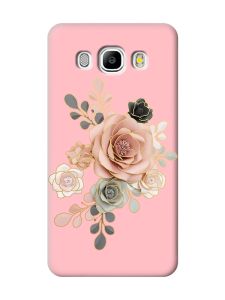 Матовий рожевий чохол на Samsung Galaxy J5(2016) J510 :: Троянди (принт 275)