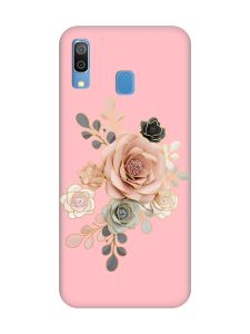 Матовий рожевий чохол на Samsung Galaxy A30 (2019) / A20 (2019) :: Троянди (принт 275)