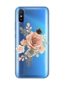 Прозорий чохол на Xiaomi Redmi 9A  :: Троянди (принт 275)