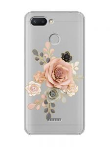 Прозорий чохол на Xiaomi Redmi 6  :: Троянди (принт 275)