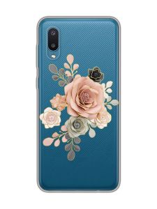 Прозорий чохол на Samsung Galaxy A02/A022 (2021) :: Троянди (принт 275)