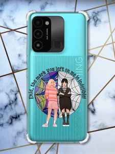 Чохол з потовщеними кутами на TECNO Spark Go 2022 :: Дівчата з Венздей (принт 211)