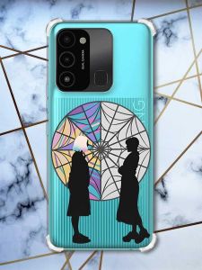 Чохол з потовщеними кутами на TECNO Spark Go 2022 :: Силуети. Венздей (принт 210)