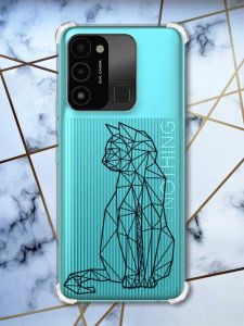 Чохол з потовщеними кутами на TECNO Spark Go 2022 :: Котик (принт 124)