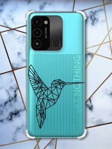 Чохол з потовщеними кутами на TECNO Spark Go 2022 :: Колібрі (принт 122)