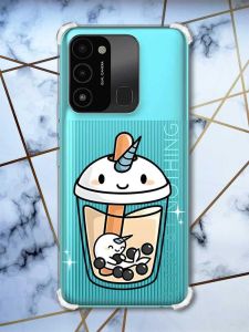 Чохол з потовщеними кутами на TECNO Spark Go 2022 :: Коктейль Єдиноріг (принт 96)