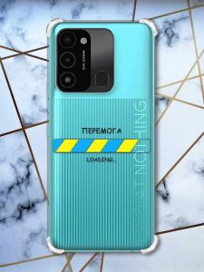 Чохол з потовщеними кутами на TECNO Spark Go 2022 :: Перемога Завантаження (патріотичний принт 88)