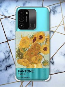 Чохол з потовщеними кутами на TECNO Spark Go 2022 :: Соняхи (принт 81)