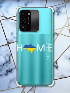 Чохол з потовщеними кутами на TECNO Spark Go 2022 :: Дім Україна (патріотичний принт 73)