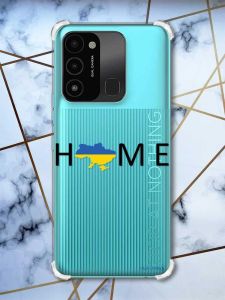 Чохол з потовщеними кутами на TECNO Spark Go 2022 :: Дім Україна (патріотичний принт 72)