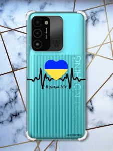 Чохол з потовщеними кутами на TECNO Spark Go 2022 :: В ритмі ЗСУ (патріотичний принт 70)