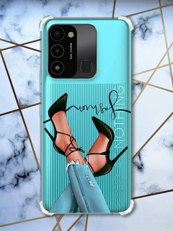 Чохол з потовщеними кутами на TECNO Spark Go 2022 :: Ніжки (принт 60)