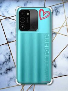 Чохол з потовщеними кутами на TECNO Spark Go 2022 :: Сердечко червоне (принт 46)