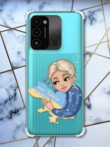 Чохол з потовщеними кутами на TECNO Spark Go 2022 :: Моя Україна (патріотичний принт 24)