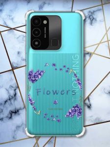 Чохол з потовщеними кутами на TECNO Spark Go 2022 :: Лавандовий віночок (принт 19)