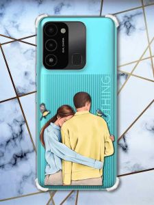 Чохол з потовщеними кутами на TECNO Spark Go 2022 :: Українська пара (патріотичний принт 14)