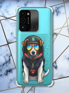 Чохол з потовщеними кутами на TECNO Spark Go 2022 :: Патрон (патріотичний принт 4)