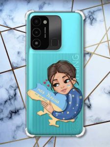 Чохол з потовщеними кутами на TECNO Spark Go 2022 :: Моя Україна (патріотичний принт 2)