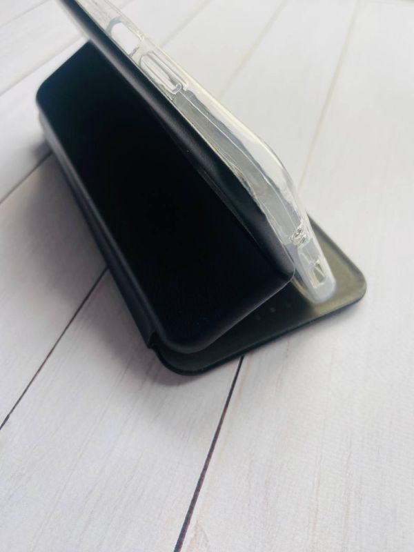 Чохол-книжка з малюнком для Xiaomi Redmi Note 11T Чорний :: Квіти пастельні (принт 277)