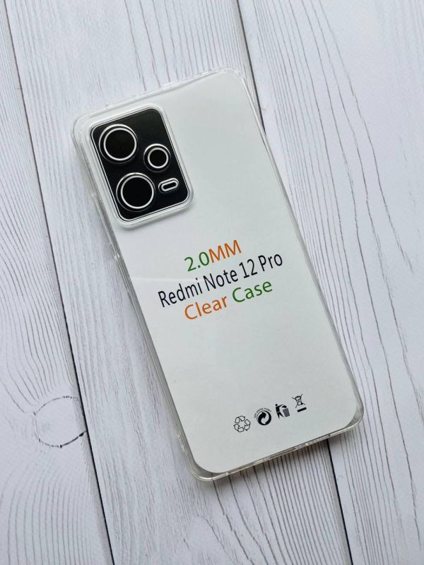 Прозорий силіконовий чохол для Xiaomi Redmi Note 12 Pro 5G