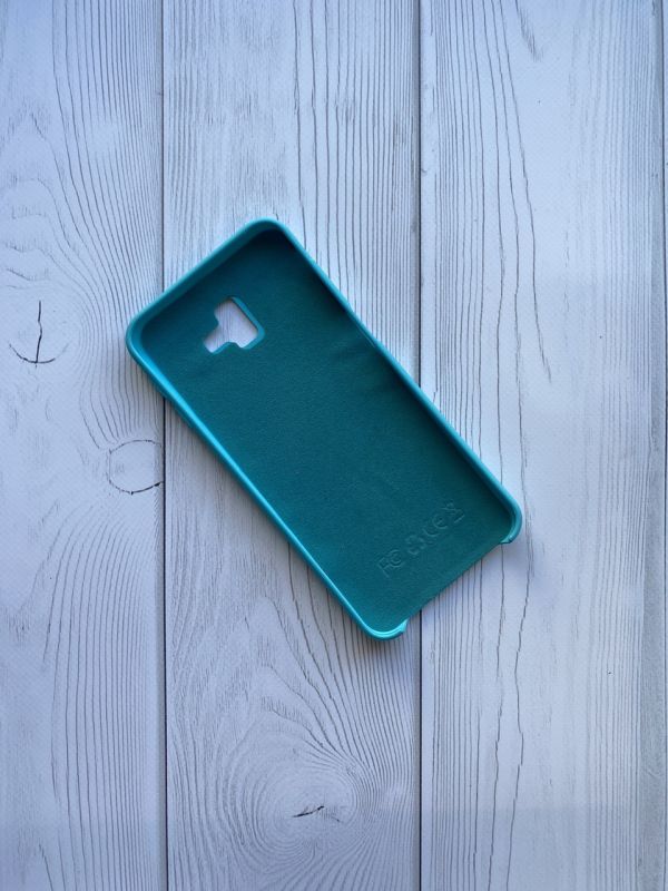 Силіконовий чохол Silicone Case для Samsung Galaxy J6 Plus Голубий