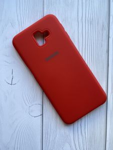 Силіконовий чохол Silicone Case для Samsung Galaxy J6 Plus Червоний