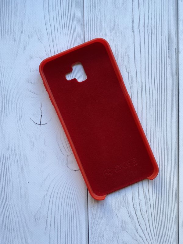 Силіконовий чохол Silicone Case для Samsung Galaxy J6 Plus Червоний