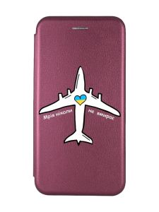 Чохол-книжка з малюнком на Samsung Galaxy M30s / М21 Бордовий :: Мрія ніколи не помирає (принт 1)