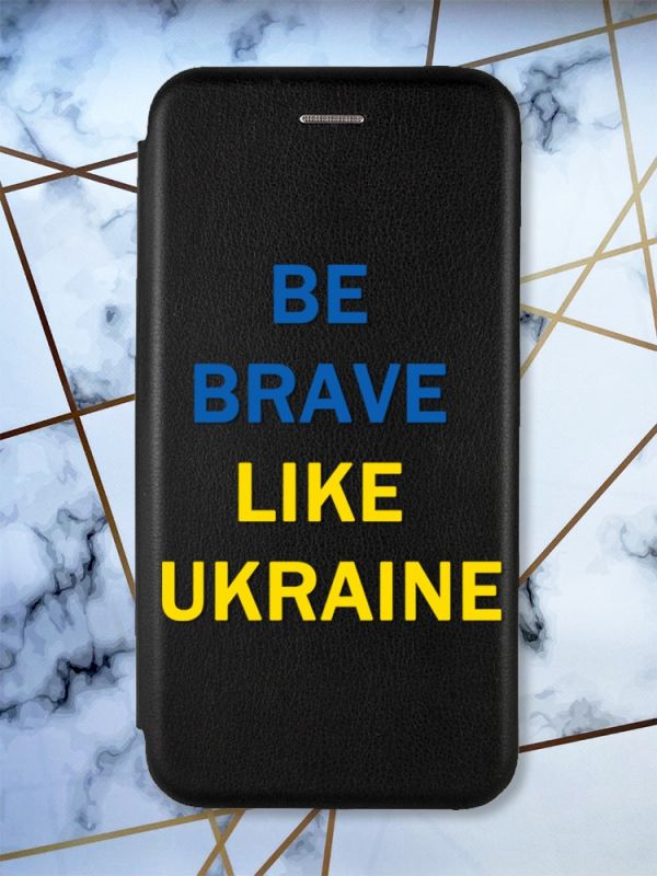 Чохол-книжка з малюнком для Samsung Galaxy A02s Чорний :: Сміливість (принт 5)