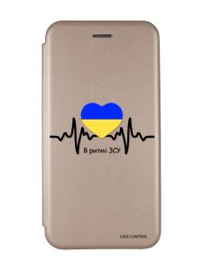 Чохол-книжка з малюнком для Samsung Galaxy A10 (2019)/A105 Золотий :: В ритмі ЗСУ (принт 70)