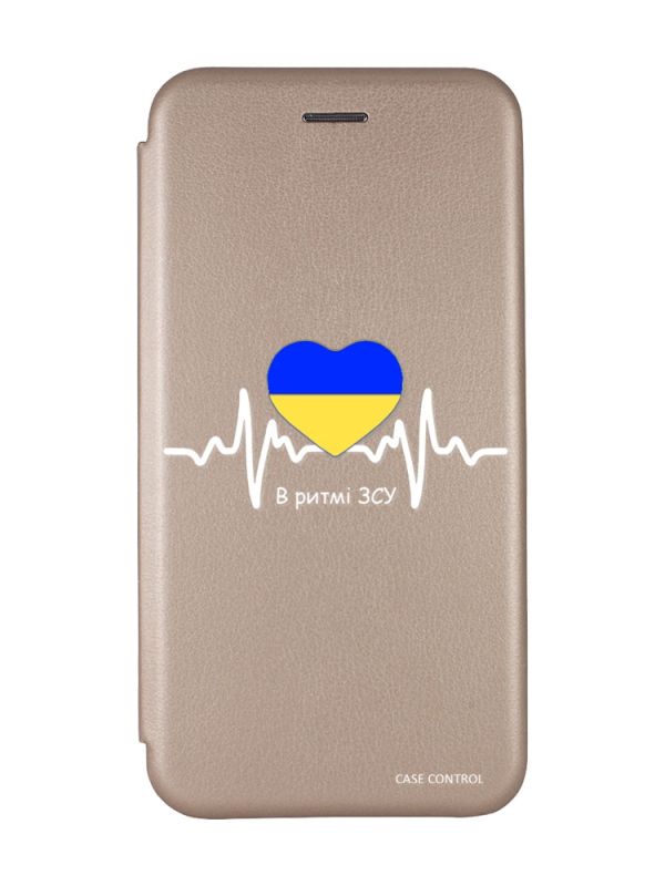 Чохол-книжка з малюнком для Samsung Galaxy А10ѕ/ A107 Золотий :: В ритмі ЗСУ (принт 71)