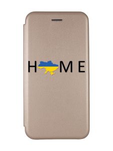 Чохол-книжка з малюнком для Samsung Galaxy A04 Золотий :: Дім Україна (принт 72)