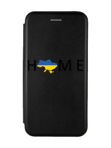 Чохол-книжка з малюнком для Samsung Galaxy A32 5G Чорний :: Дім Україна (принт 72)