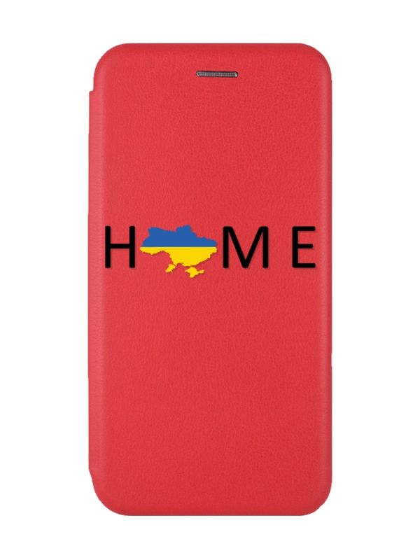 Чохол-книжка з малюнком для Samsung Galaxy A32 Червоний :: Дім Україна (принт 72)