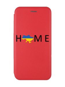 Чохол-книжка з малюнком для Samsung Galaxy A72 (A725) Червоний :: Дім Україна (принт 72)