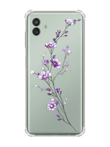 Чохол з потовщеними кутами на Samsung Galaxy M13 5G :: Гілочка квітів (принт 278)