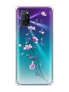 Чохол з потовщеними кутами на Oppo A52/A72/A92 :: Гілочка квітів (принт 278)