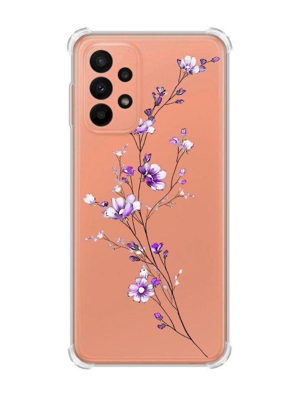 Чохол з потовщеними кутами на Samsung Galaxy A23 :: Гілочка квітів (принт 278)