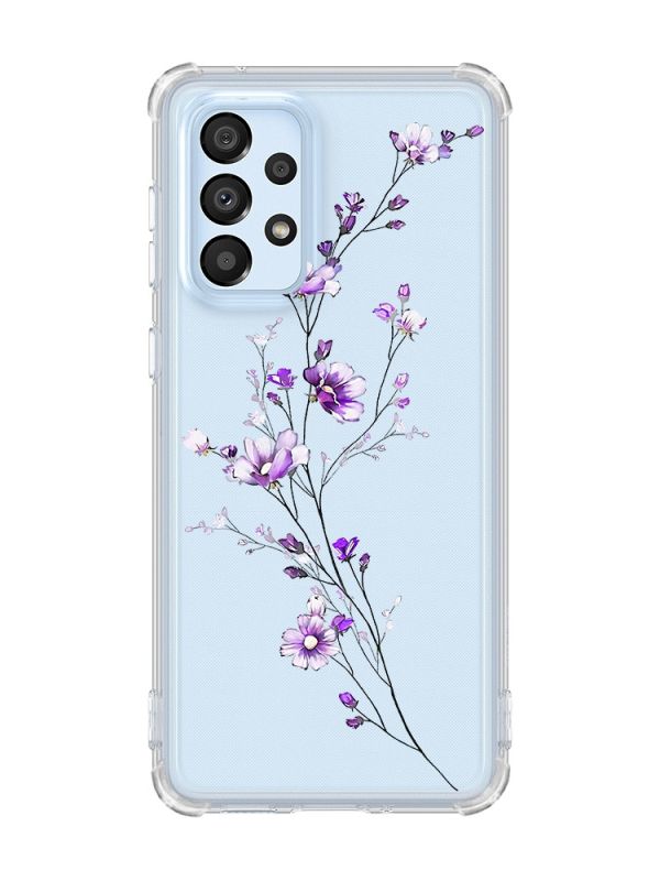Чохол з потовщеними кутами на Samsung Galaxy A33 5G :: Гілочка квітів (принт 278)