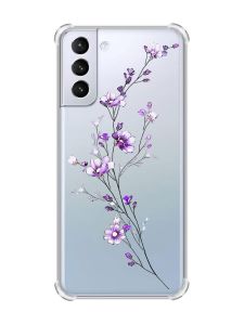 Чохол з потовщеними кутами на Samsung Galaxy S21 (G991) :: Гілочка квітів (принт 278)