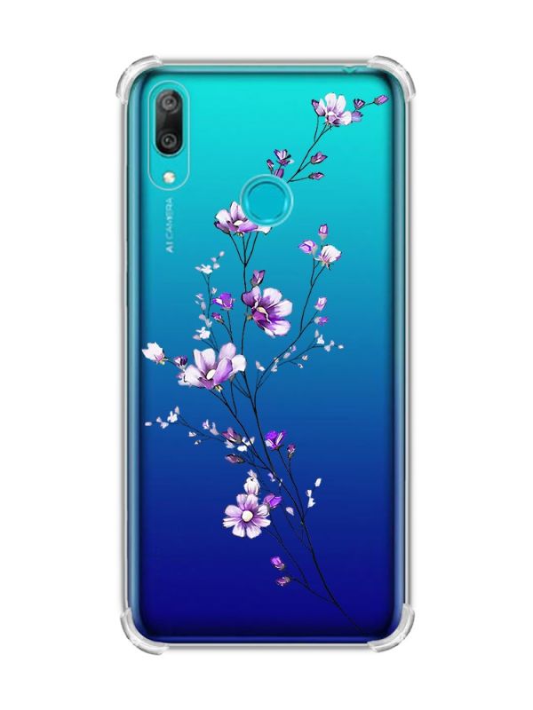 Чохол з потовщеними кутами Huawei Y7 2019/Y7 prime 2019 :: Гілочка квітів (принт 278)