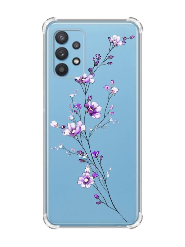 Чохол з потовщеними кутами на Samsung Galaxy A32 :: Гілочка квітів (принт 278)