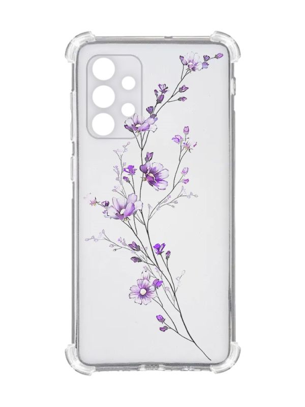 Чохол із потовщеними кутами на Oppo A72 5G :: Гілочка квітів (принт 278)