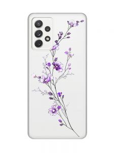 Прозорий чохол на Samsung Galaxy A72/A725 :: Гілочка квітів (принт 278)