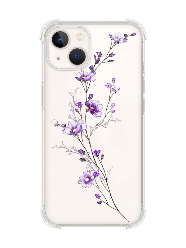 Чохол із потовщеними кутами на iPhone 14 Plus :: Гілочка квітів (принт 278)